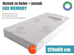 EKO MEMORY DUŠEK + JASTUK