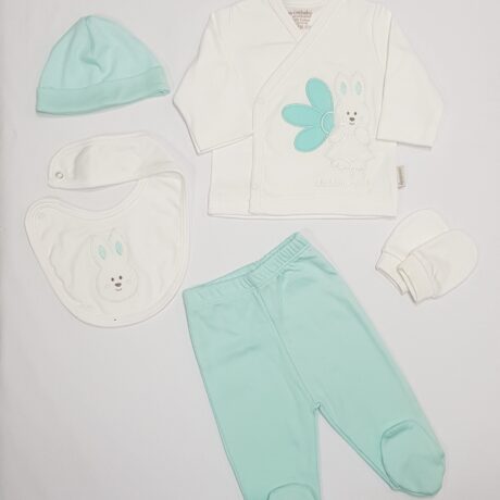 Set pet delova zeleni zeka